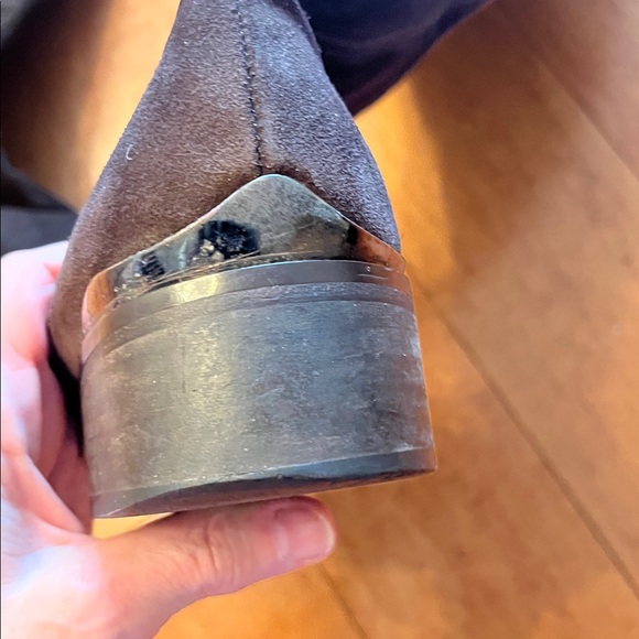 Brown suede Aquatilia over the knee boots with faux fur - Picture 13 of 14